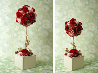 [イタリアンデザイン]flower topiary(RED/s)