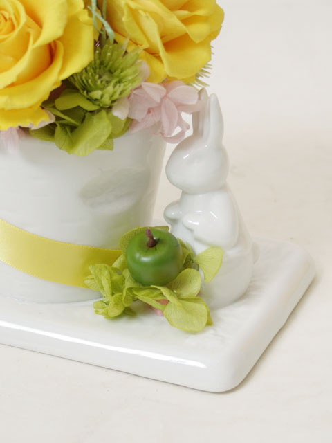 [イタリアンデザイン]イエローローズ・ラビット